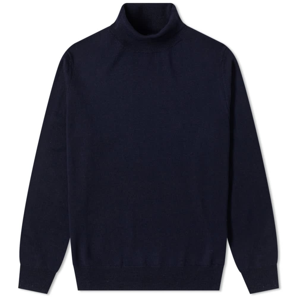Villapaita A.P.C. Dundee Roll Neck Knit Tummansininen | WVAWM-H23631-IAK, 0
