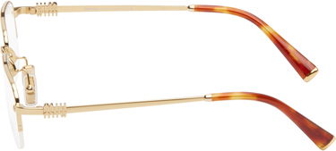 Aurinkolasit Miu Miu Miu Miu Half Rim Metal Rectangle Glasses Ruskea | 0MU 52WV 8056262411148, 2