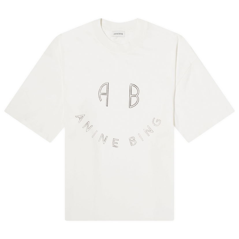 T-paita Anine Bing Kent Ivory T-Shirt X-Small Valkoinen | A-08-2427-150