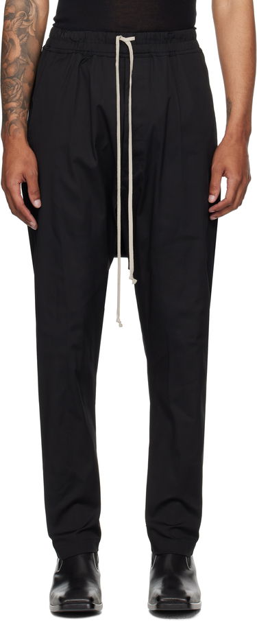 Housut Rick Owens Rick Owens Concordians Drawstring Trousers Musta | RU02E1380 TE, 0