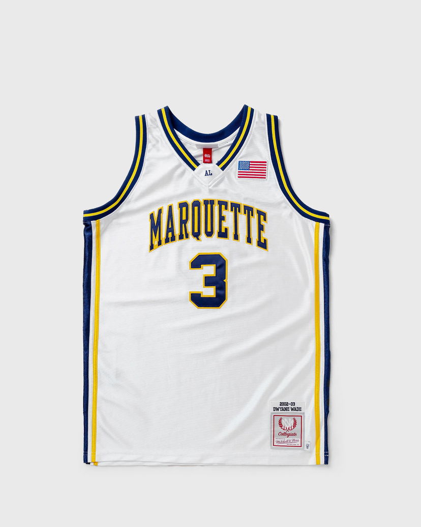 Jersey Mitchell & Ness NCAA AUTHENTIC JERSEY UNIVERSITY MARQUETTE 2002-03 DWYANE WADE #3 Valkoinen | AJY54490-MAU02DWAWHIT