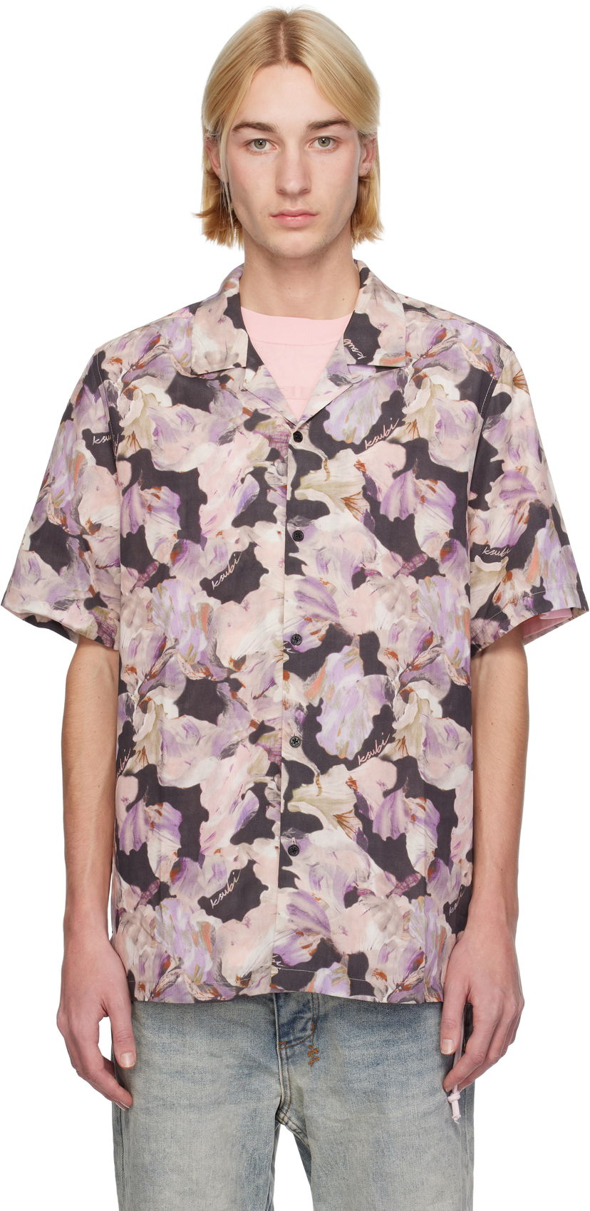 Paita Ksubi Painted Resort Shirt Violetti | MFA24SH003