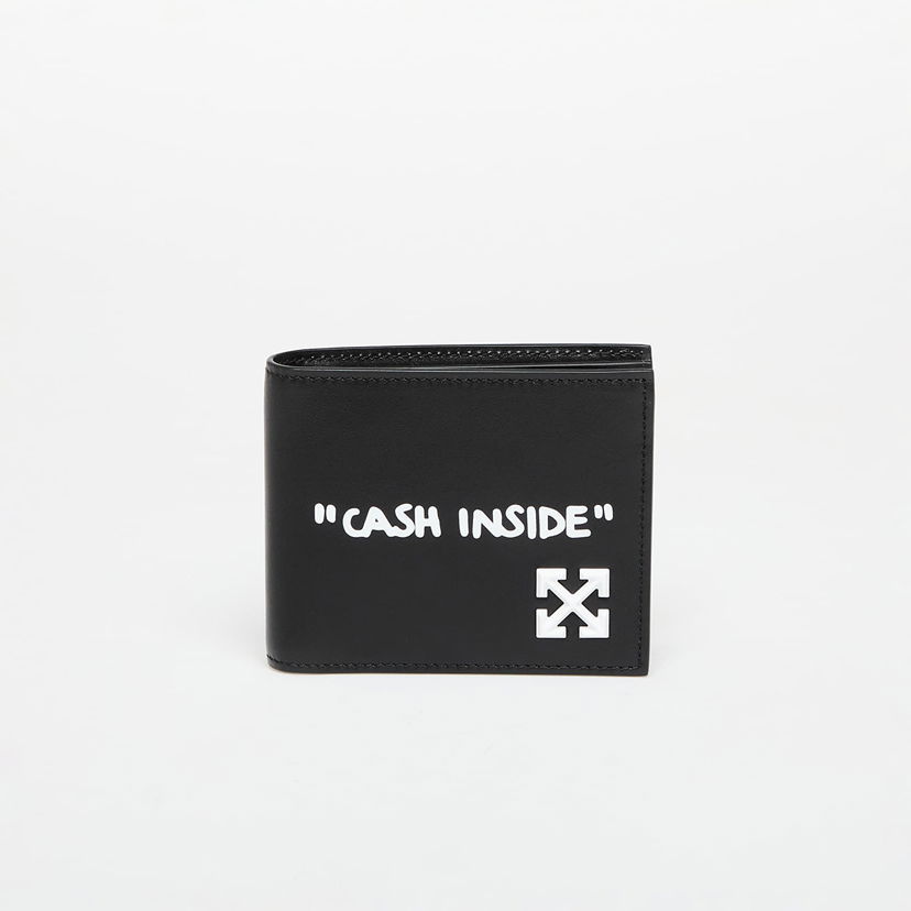 Lompakko Off-White Off-White Jitney Quote Bifold Wallet Musta | OMNC098C99LEA0011001