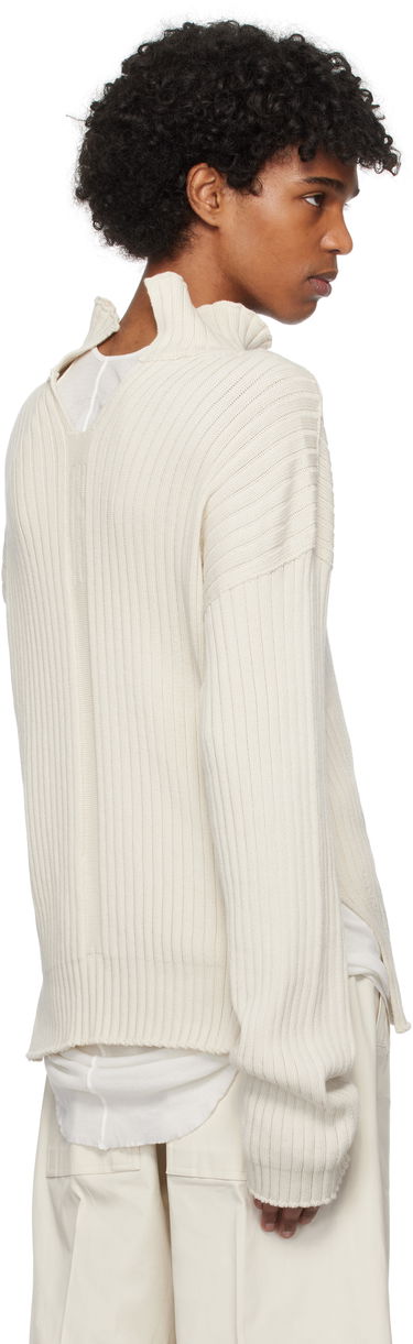 Villapaita Rick Owens Rick Owens Hollywood Tabard Sweater Beige | RU01E5663 KEC, 2