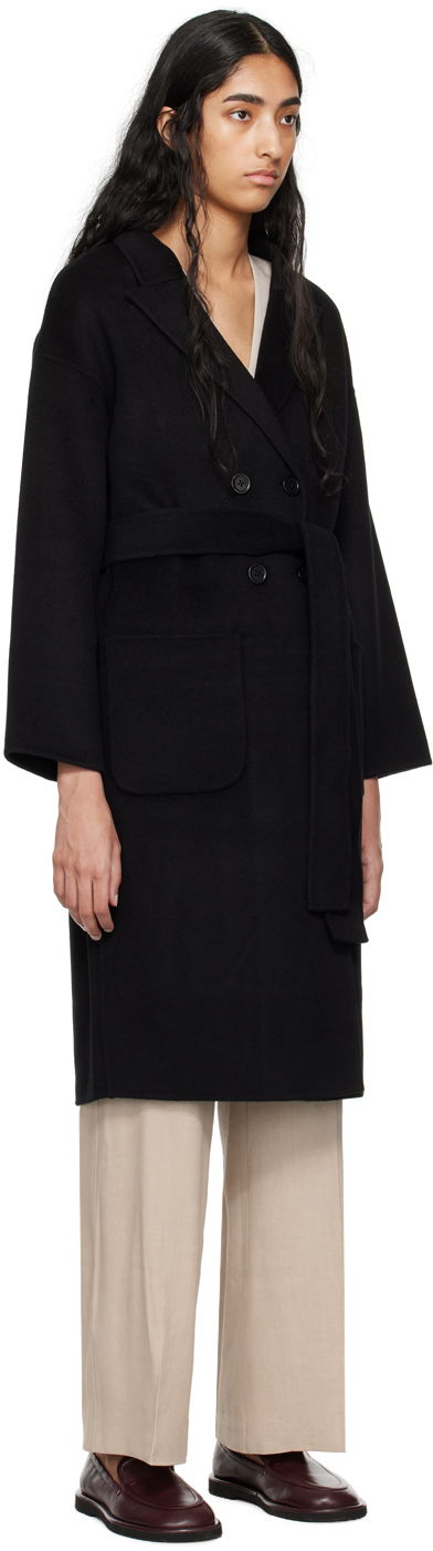 Takit Anine Bing Dylan Double-Breasted Wool Coat Musta | A-01-4001-000, 1