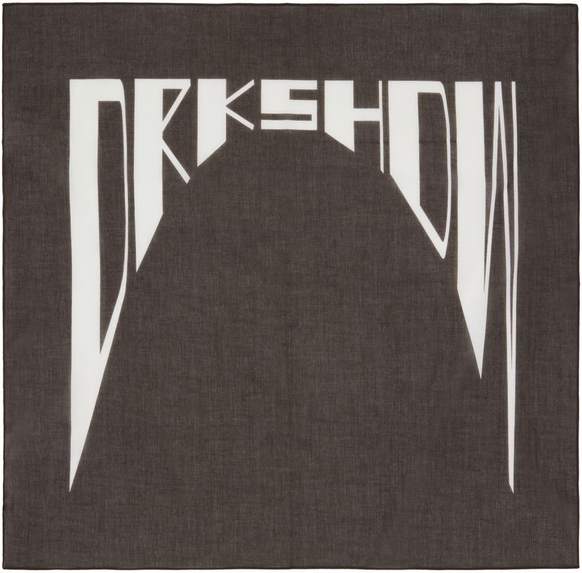 Huivi Rick Owens DRKSHDW Concordians Cotton Bandana Musta | DA02E7471 SCAEP4