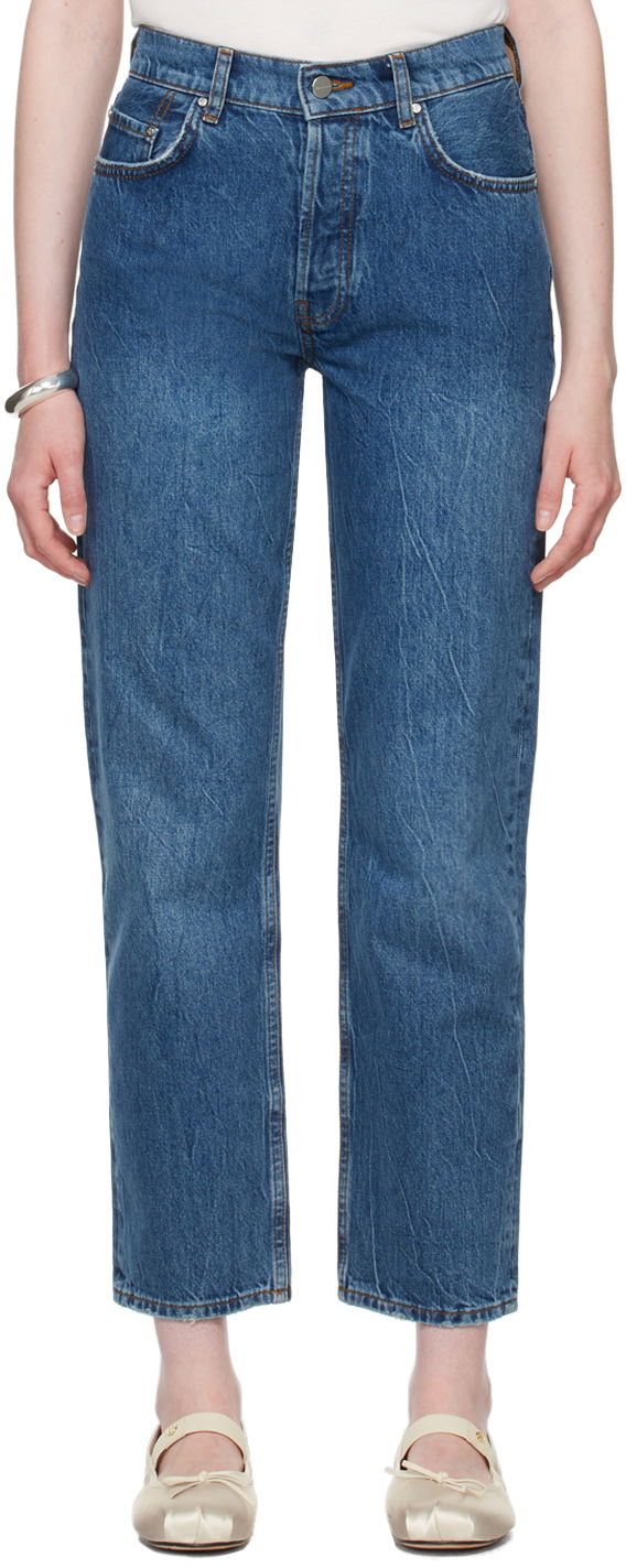 Jeans Anine Bing ANINE BING Benson Straight Jeans Sininen | A-06-10010-WHD20