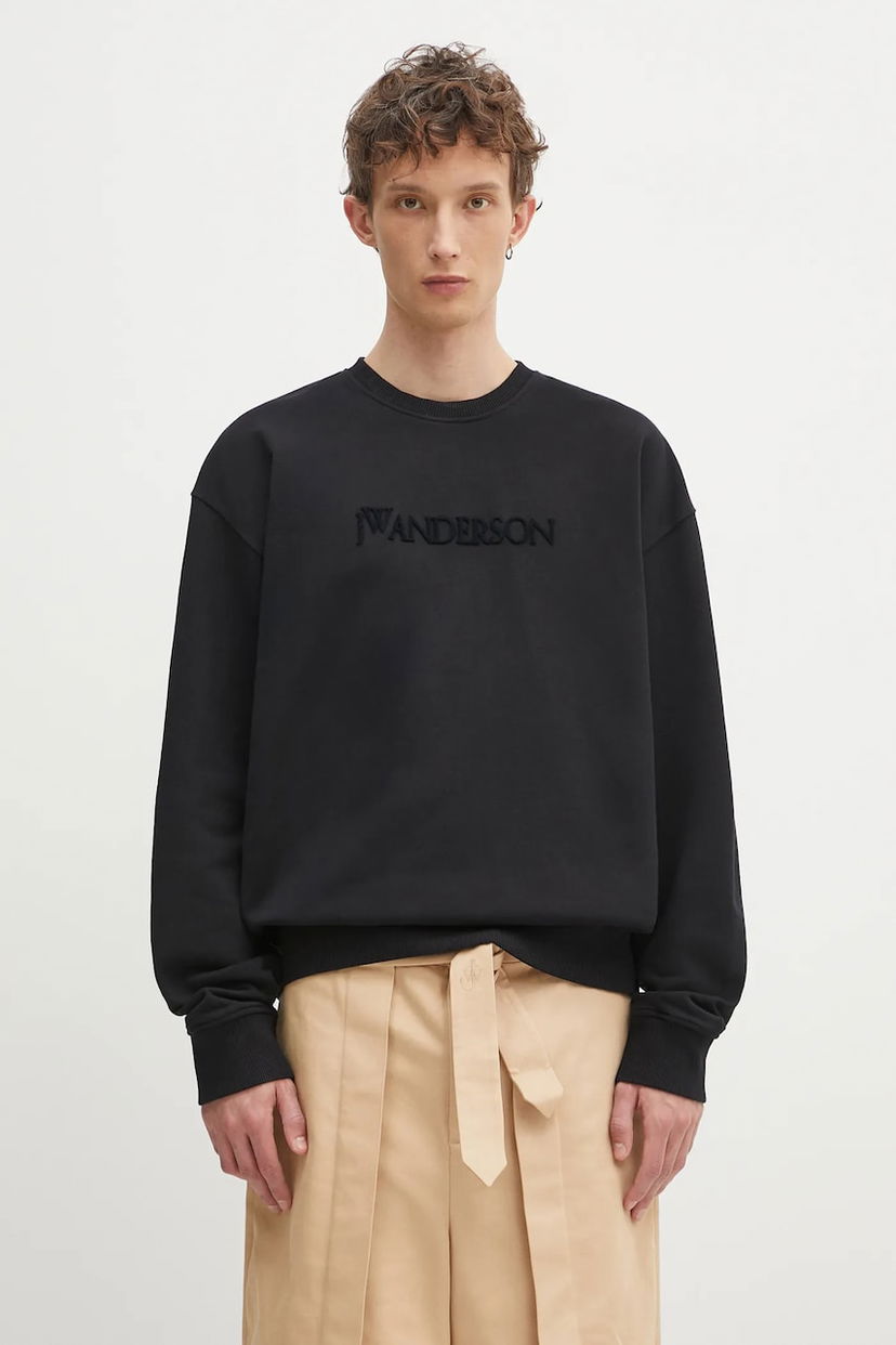 Huppari JW Anderson JW Anderson Logo Embroidery Sweatshirt Musta | JW0215.PG1632.999