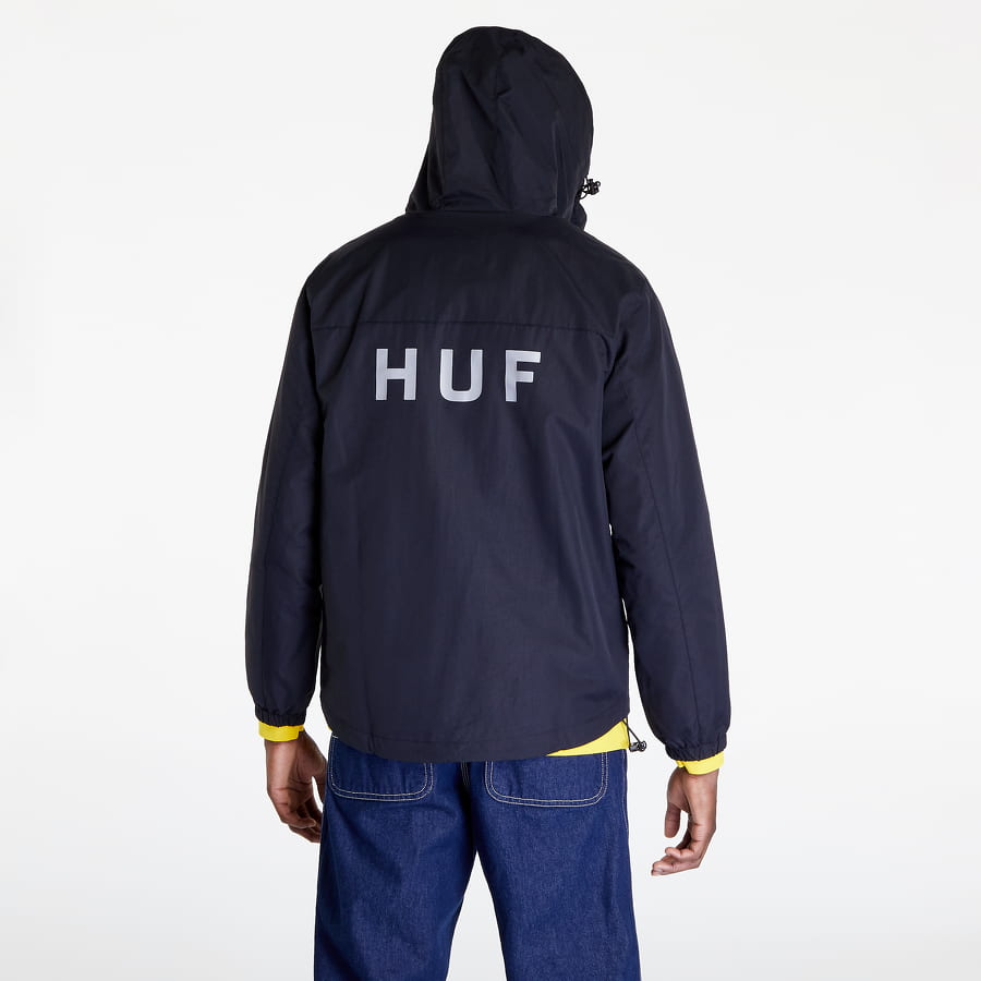 Tuulitakki HUF Essentials Zip Standard Shell Musta | JK00350 BLACK, 1