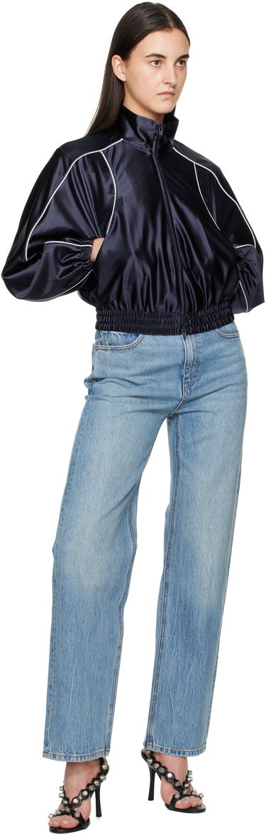 Bomber-takki Alexander Wang Alexanderwang.t Deconstructed Track Jacket Tummansininen | 4CC1252110, 3