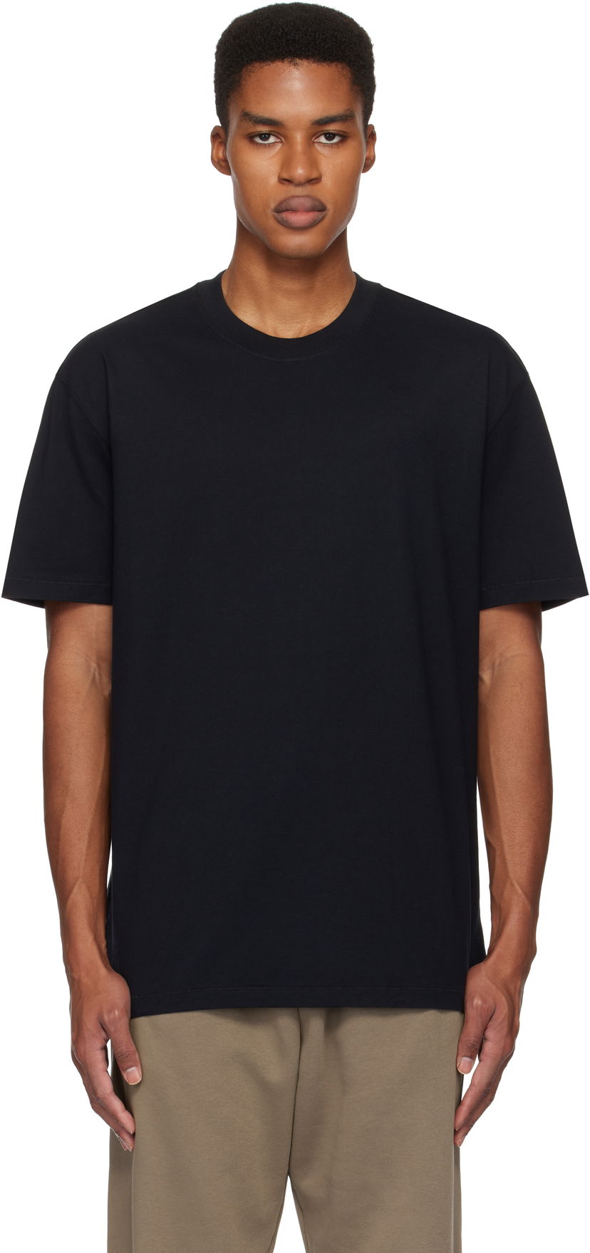 T-paita SKIMS Relaxed Heavyweight T-Shirt Musta | SS-STT-6414M