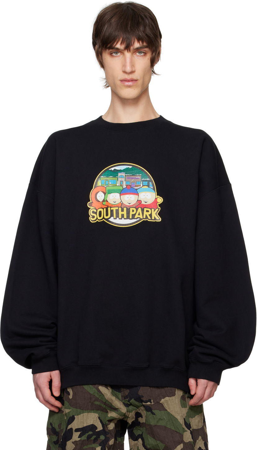 Huppari VETEMENTS Vetements Runway 'South Park' Oversized Sweatshirt Musta | UA66CW610B