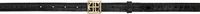 ANINE BING Monogram Embossed Croc Belt