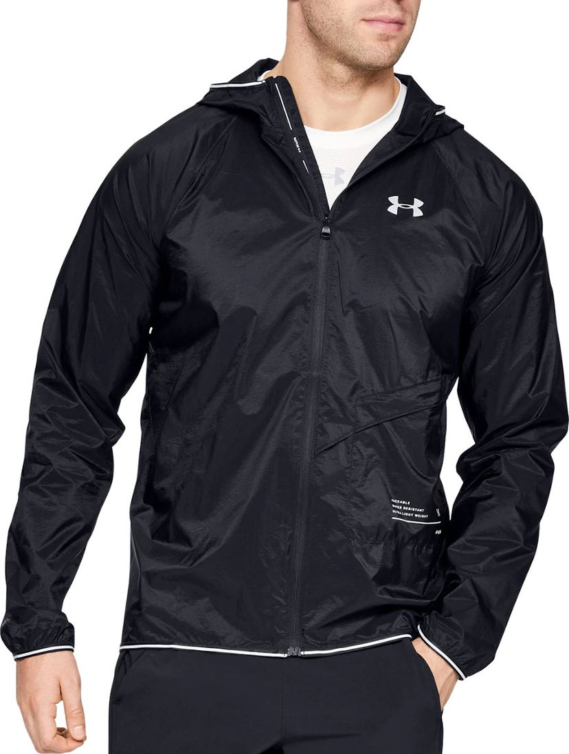Tuulitakki Under Armour Packable Water-Resistant Running Jacket Musta | 1326597-001