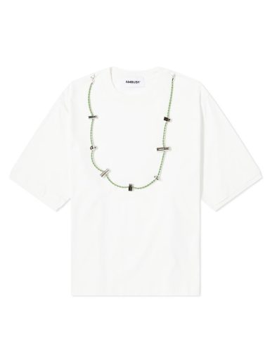 T-paita Ambush Cord Collar Tee Valkoinen | BWAA031F22JER0010202