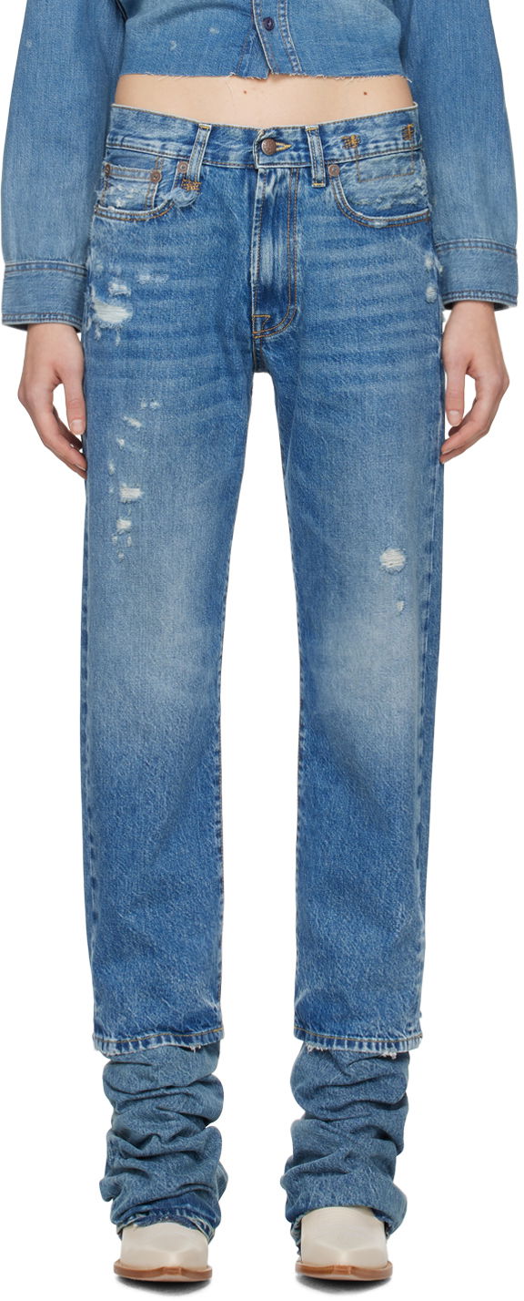 Jeans R13 R13 Boyfriend Stacked Jeans Sininen | R13W5083-969