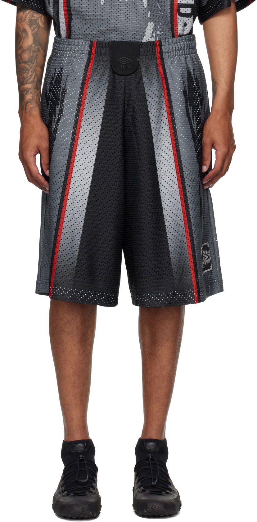Shortsit Umbro Umbro 98/99 'Hard Times' Mesh Athletic Shorts Musta | UBMW0236FA162