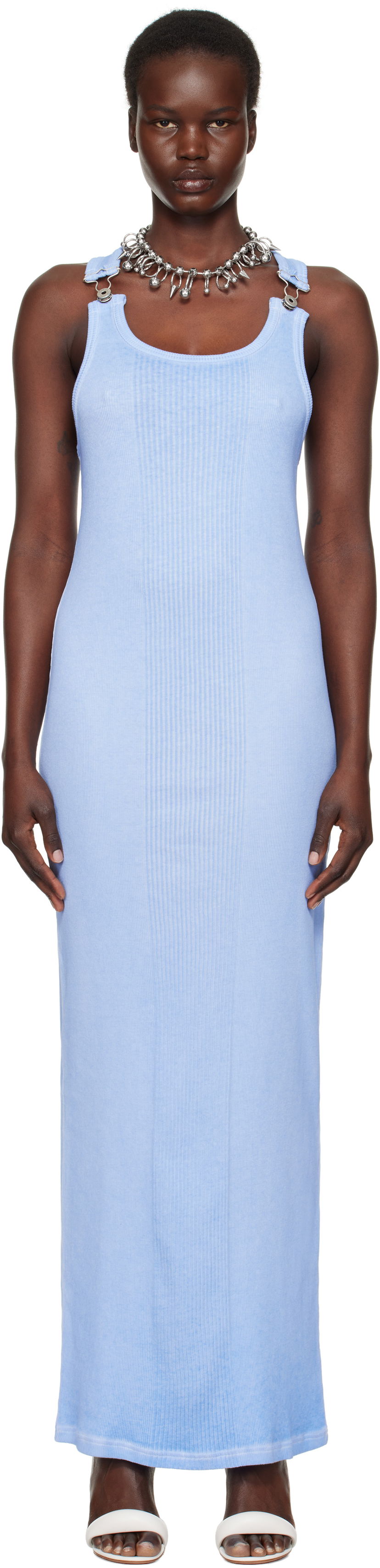 Mekko Jean Paul Gaultier Jean Paul Gaultier 'The Strapped' Maxi Dress Sininen | 25/33-F-RO352-J054-52