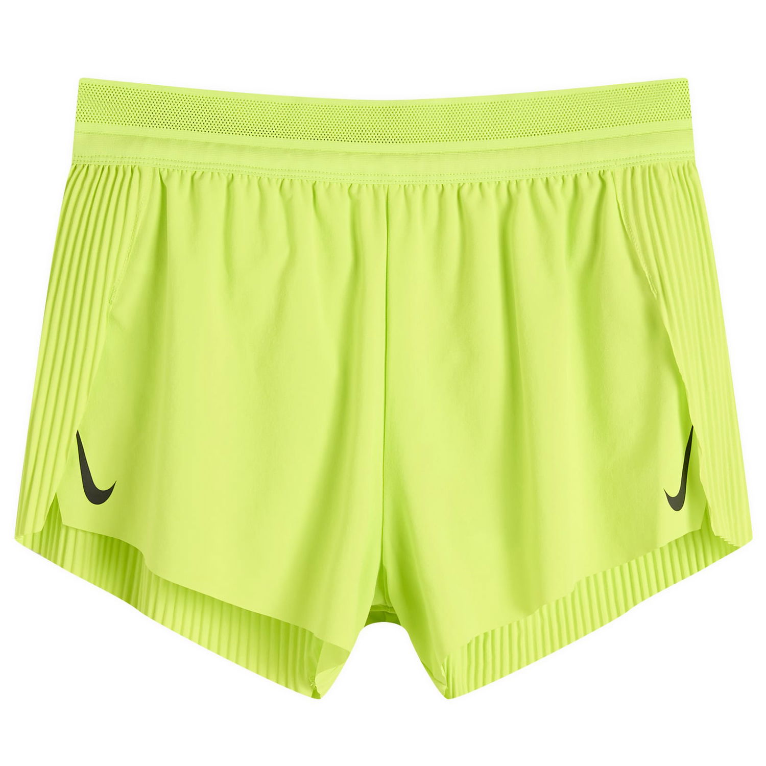 Shortsit Nike Aeroswift 3" Running Shorts with Perforated Waistband and Pleated Sides Keltainen | FN2328-389, 1