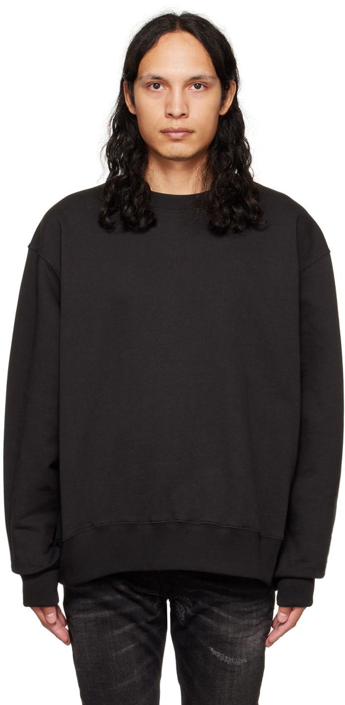 Villapaita We11done We11done Crewneck Sweatshirt Musta | WD-TS3-22-747-U-BK, 0