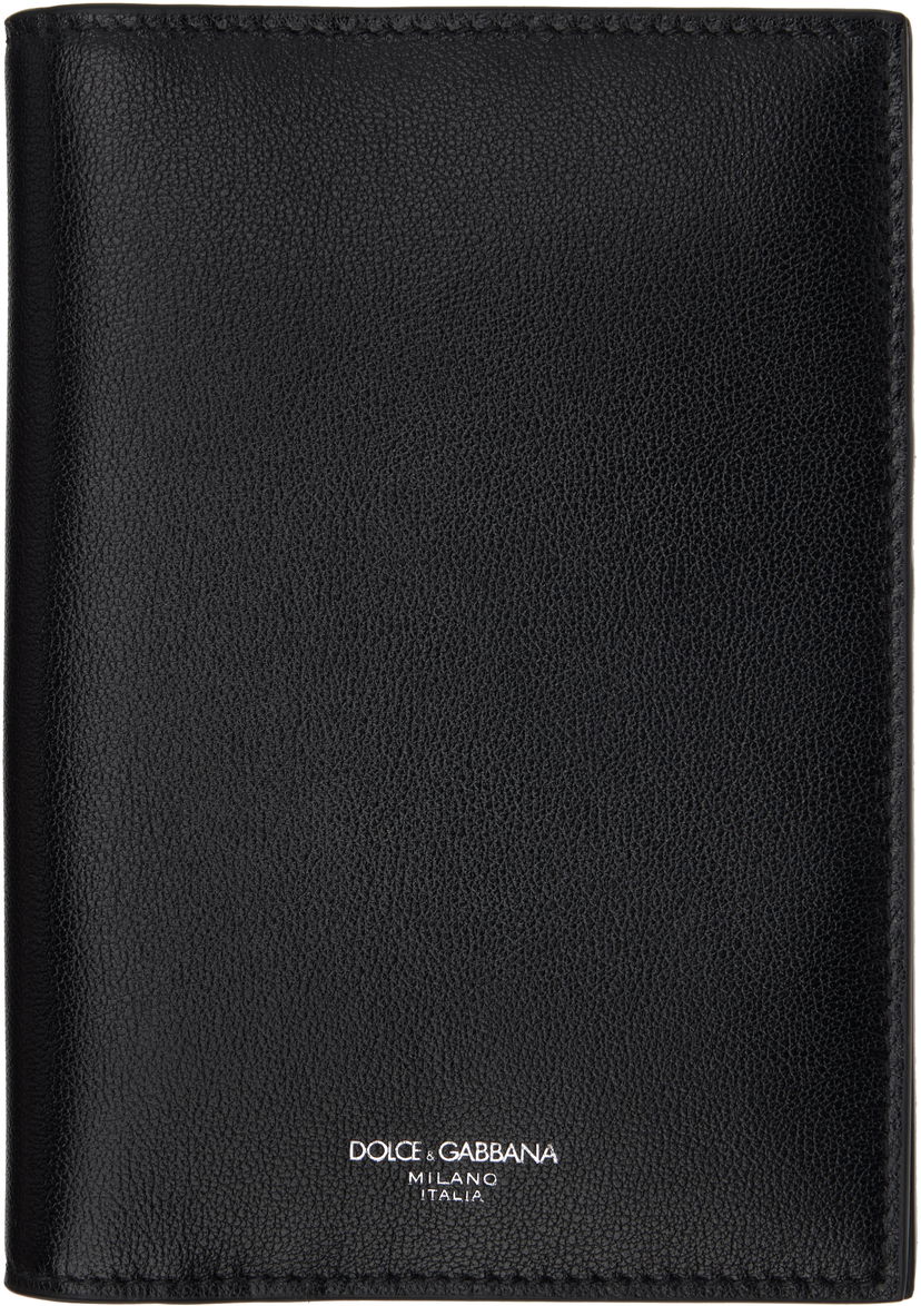 Lompakko Dolce & Gabbana Dolce&Gabbana Calfskin Passport Holder Musta | BP2215AV956