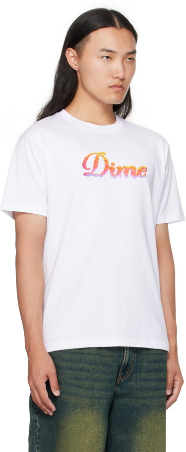 T-paita Dime Cursive Cloud T-Shirt Valkoinen | DIMEFA2564WHT, 1