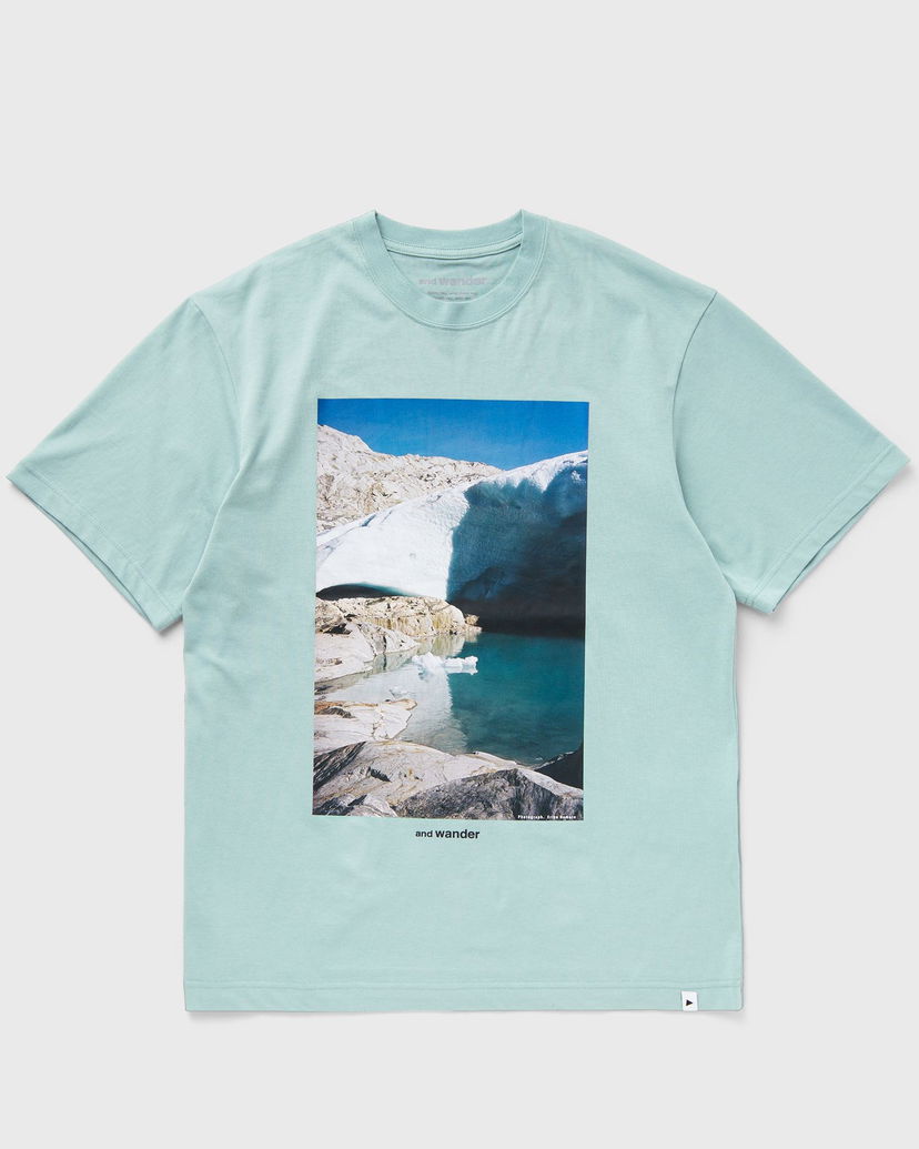 T-paita and wander Glacier Print Short Sleeve T-Shirt Turkoosi | 5745184113-184