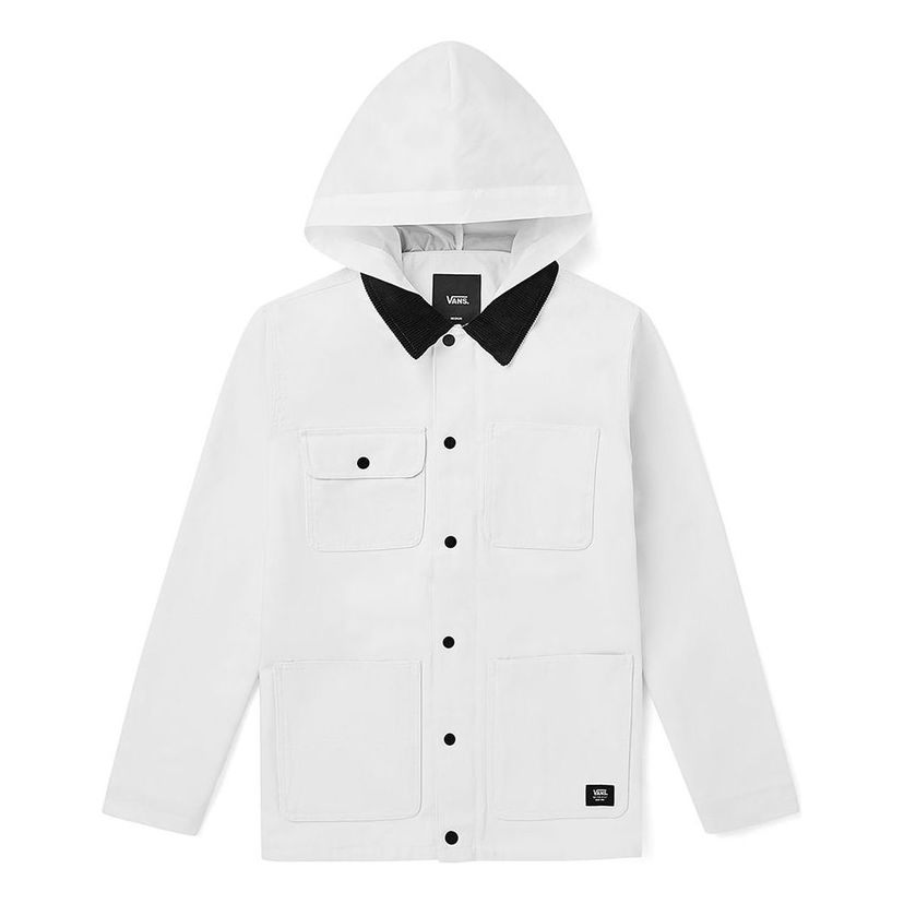 Takki Vans Hooded Chore Jacket Valkoinen | VN0A3W2GWHT