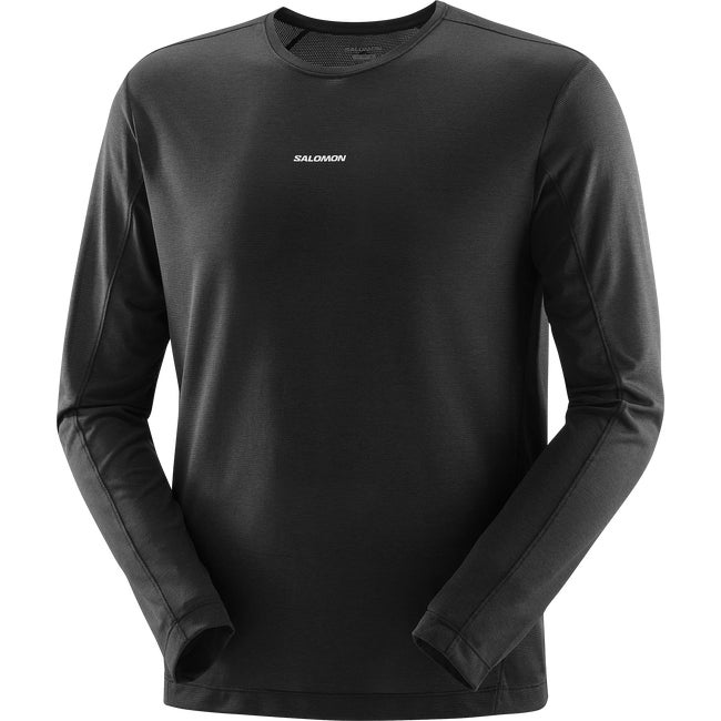 T-paita Salomon Shakeout Core Long Sleeve T-Shirt Musta | LC2424400, 1