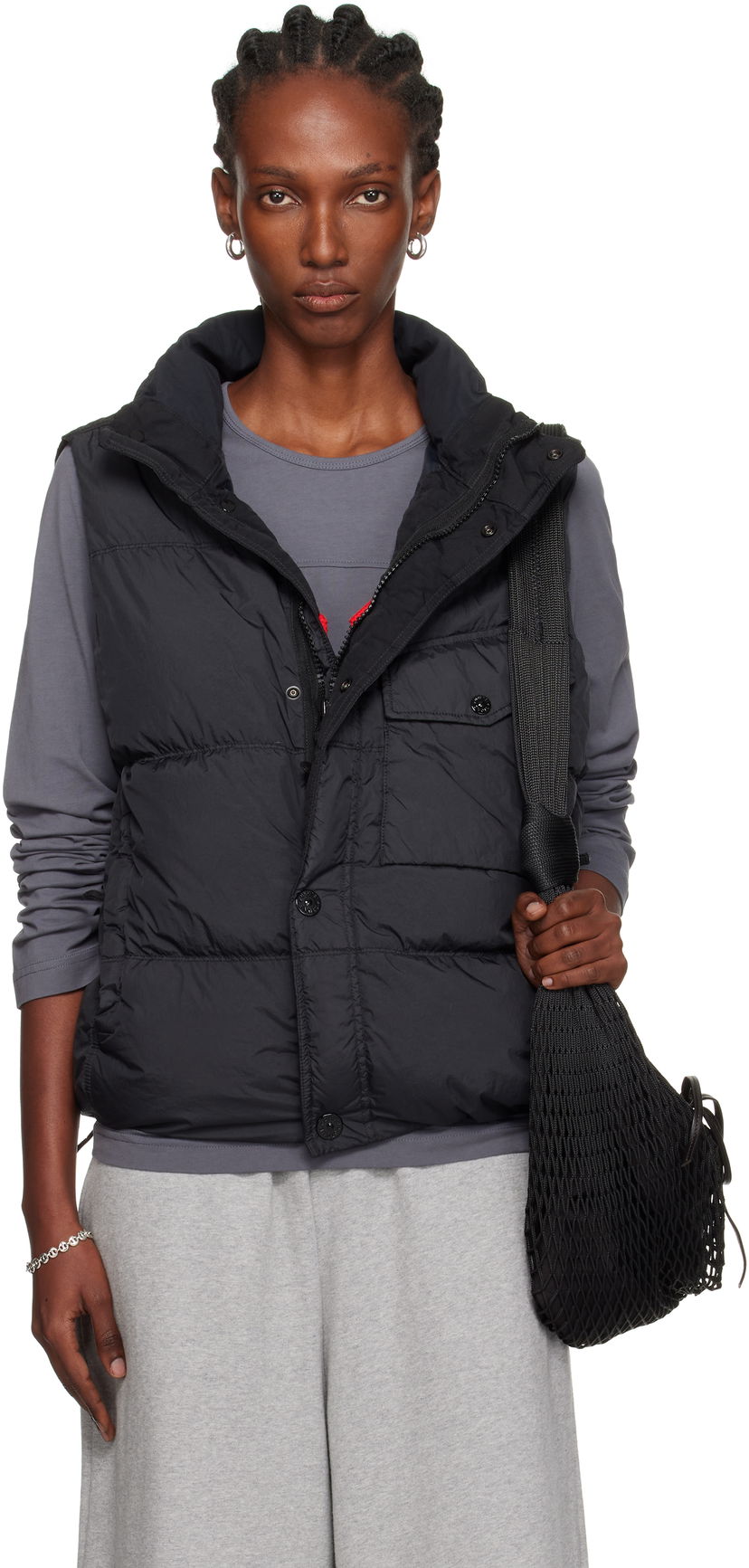 Liivi Stone Island Recycled Nylon Down Vest Musta | K2-S15-G1000-03-S0A23