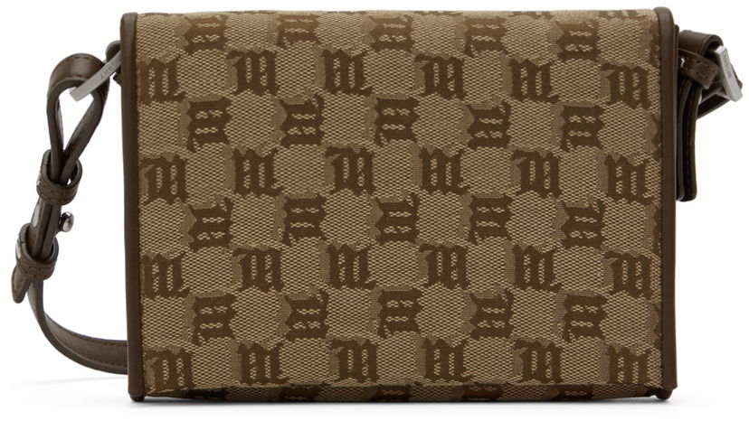 Lompakko MISBHV SSENSE x Jacquard Monogram Phone Pouch Ruskea | 240EX400