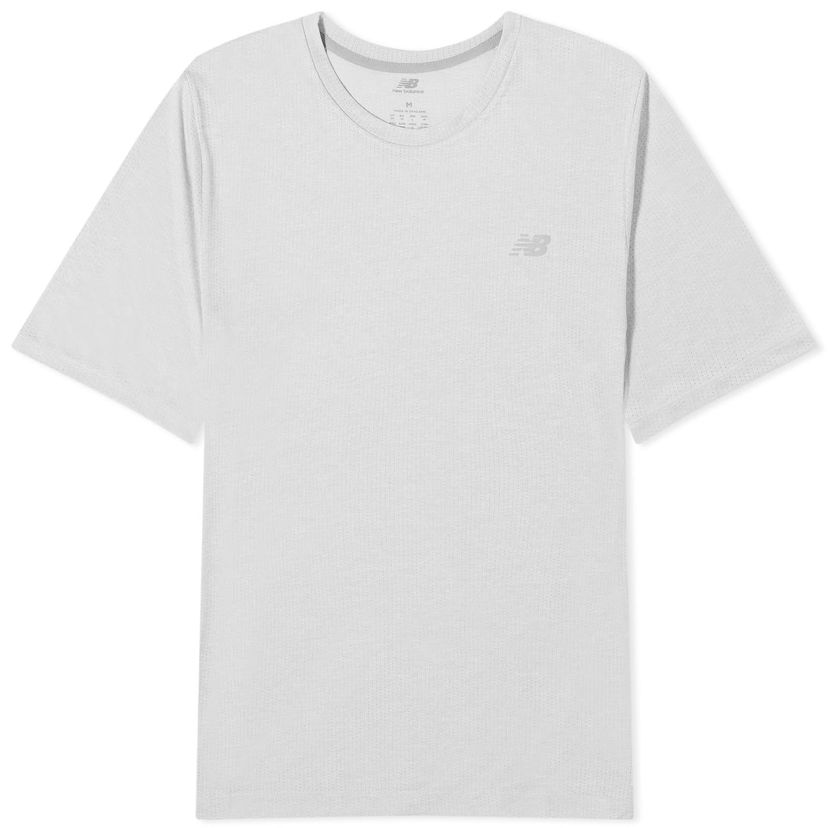 T-paita New Balance Men's NB Athletics Run T-Shirt Athletic Grey Harmaa | MT41253_AG