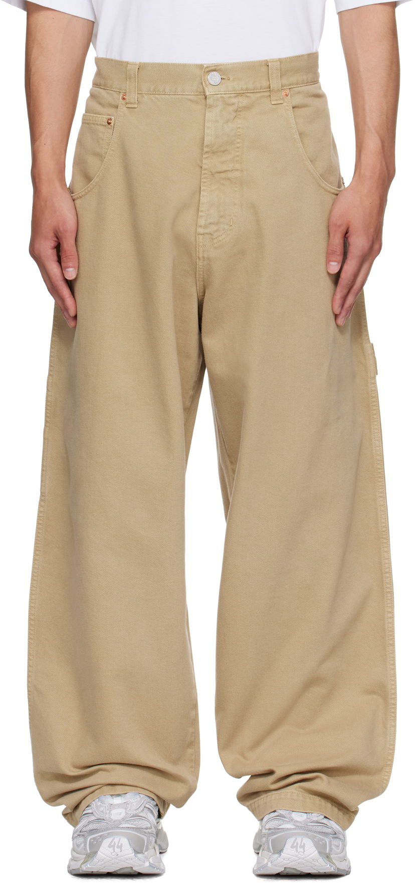 Jeans VETEMENTS Vetements Hip-Hop Pants Beige | UH76PA250BE