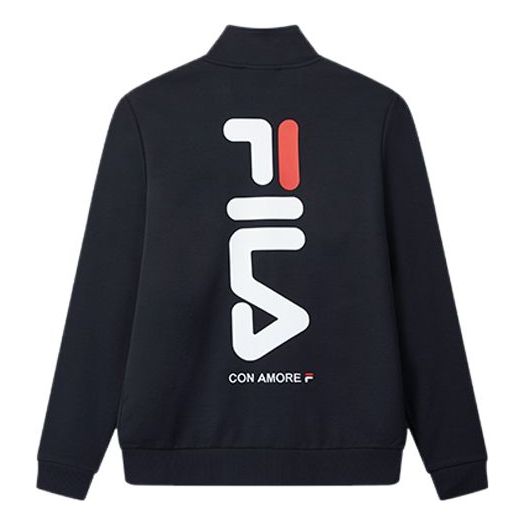 Huppari FILA Knit Long Sleeve Jacket Tummansininen | F11M028504F-NV