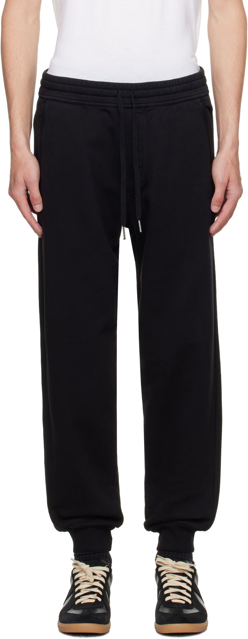 Verryttelyhousut Tom Ford TOM FORD Cotton Fleece Sweatpants Musta | JAL023-JMC072