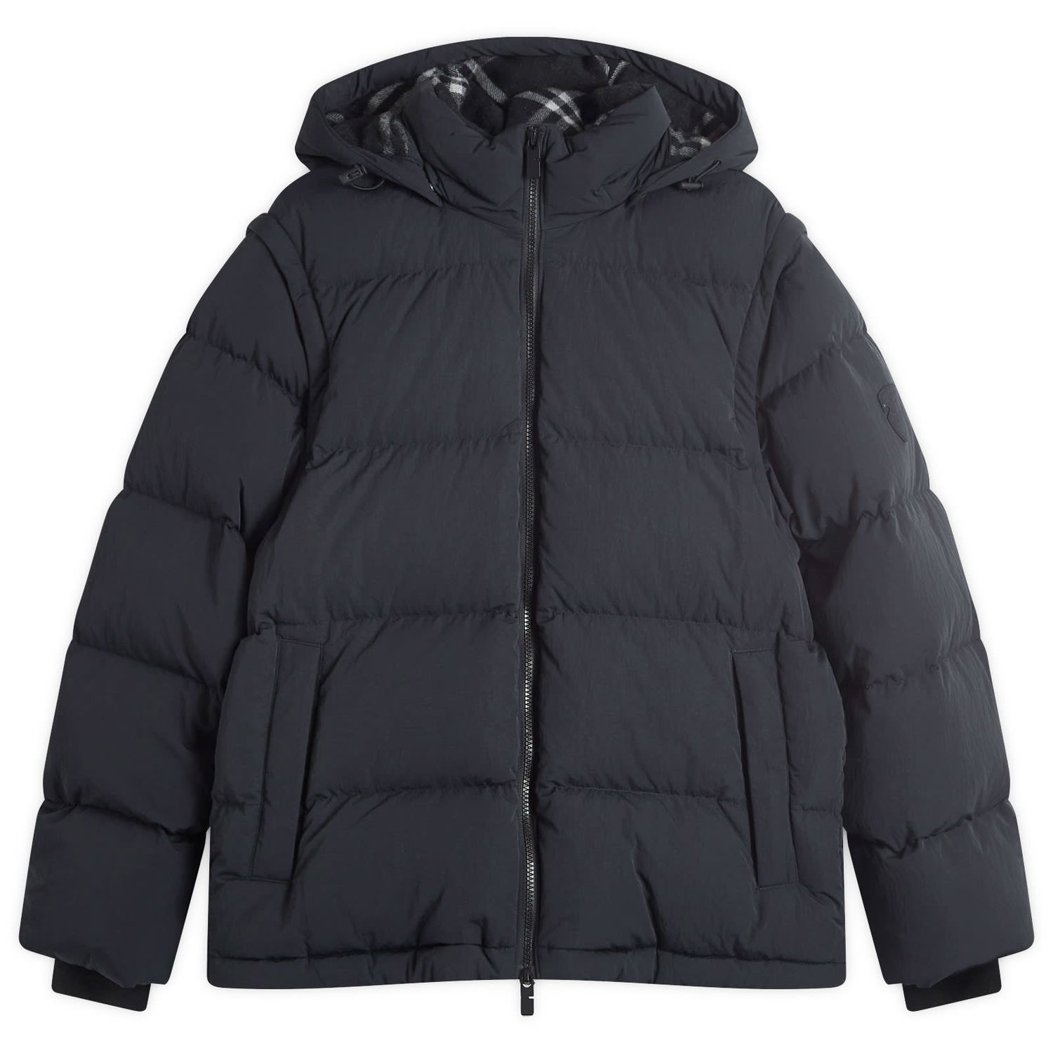 Puffer takki Burberry Puffer Jacket With Hood Musta | 8096911-C1308, 0