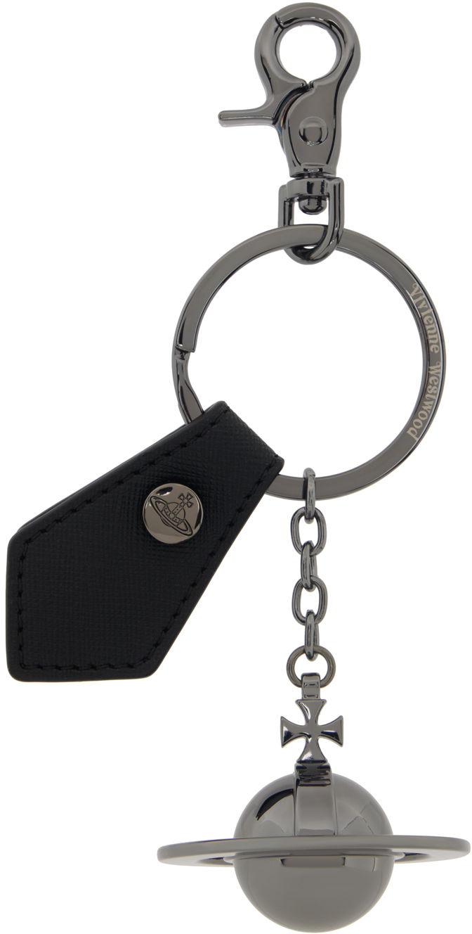 Avaimenperät Vivienne Westwood Vivienne Westwood Gunmetal 3D Orb Keychain Metallinen | 8203011NU-OM0014-