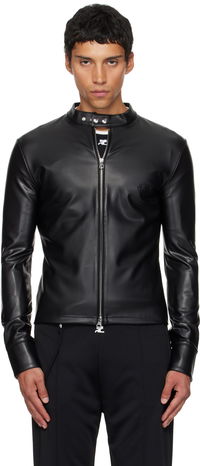 Courrèges Faux-Leather Biker Jacket
