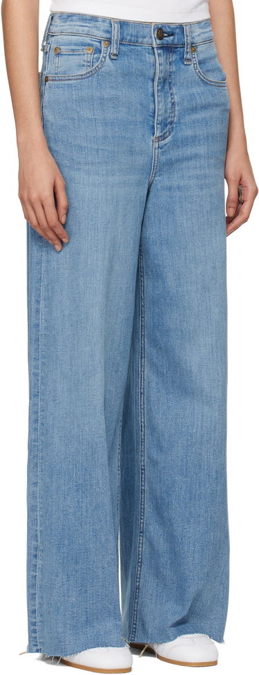 Jeans rag & bone rag & bone 'The Sofie' High-Rise Ultra Wide Ankle Jeans Sininen | WDD24F3000FUMO, 1