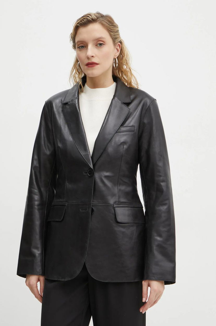 Takki STAND STUDIO Stand Studio Mina Leather Blazer Musta | 66391.7850