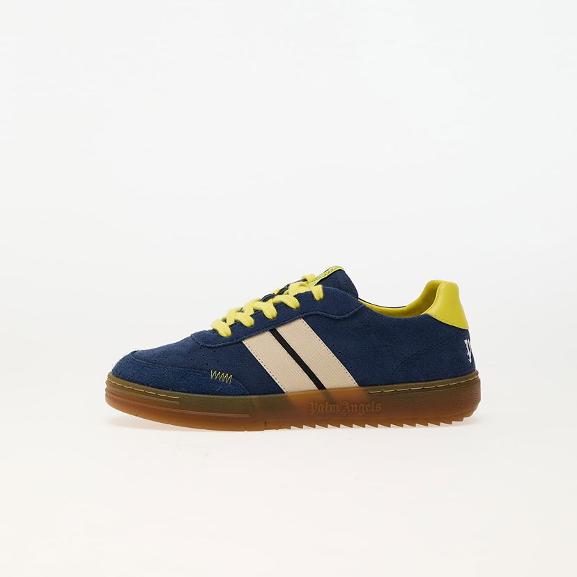 Tennarit ja kengät Palm Angels University Track Suede Snk Blue A Yellow Tummansininen | PBIA016F24LEA0014918