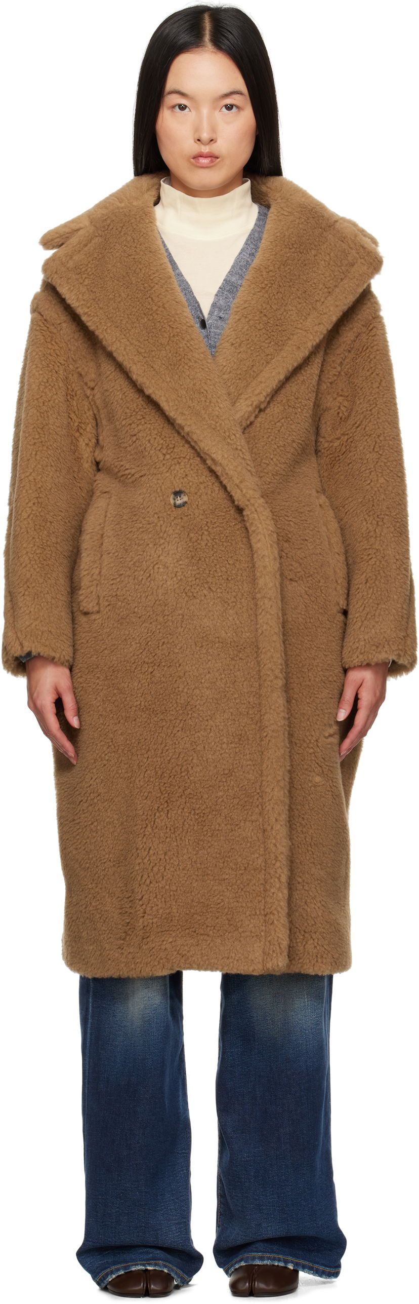 Takit Max Mara Max Mara Teddy Bear Icon Coat Ruskea | 2421016032600 MM10739