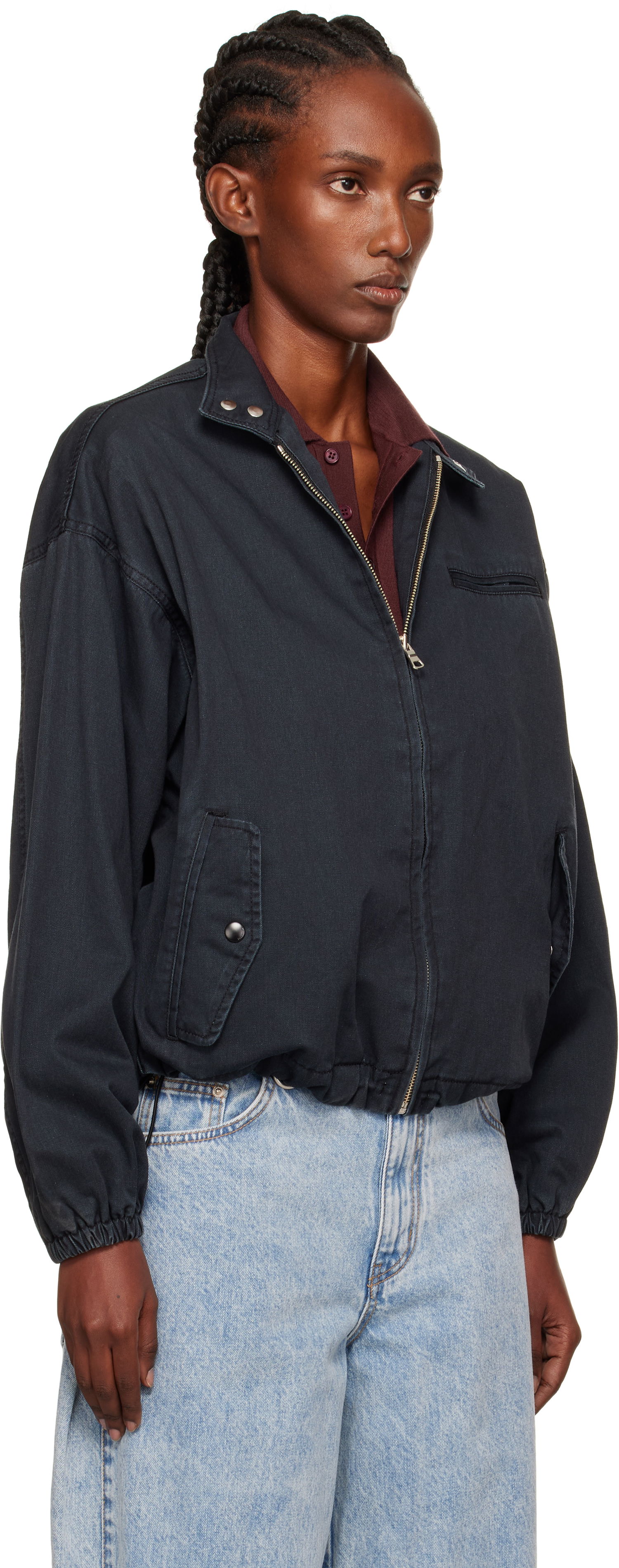 Takki We11done We11done Harrington Jacket Musta | WD-JP2-25-052-W-NV, 1
