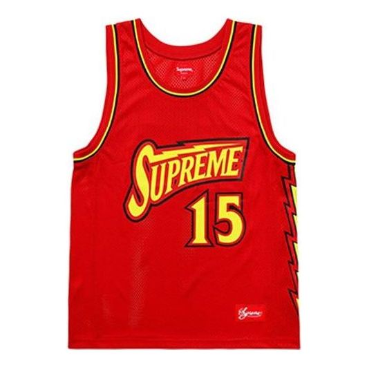 Jersey Supreme Bolt Basketball Jersey Punainen | SUP-SS18-426