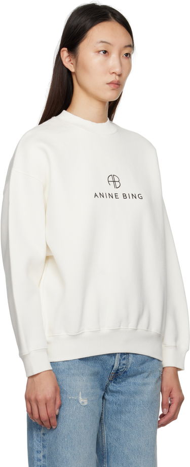 Villapaita Anine Bing ANINE BING Jaci Sweatshirt Valkoinen | A-08-10077-IVY1, 4
