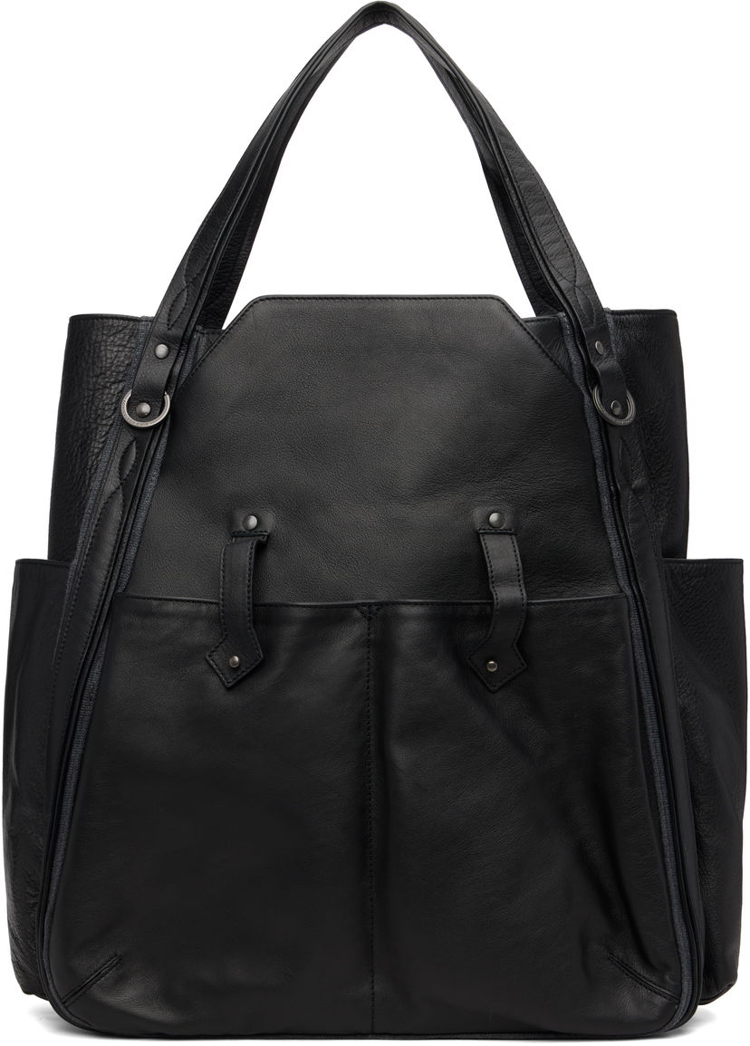 Kangaskassi KIKO KOSTADINOV Kiko Kostadinov Inex Leather Tote Musta | KKAW25BG04-147