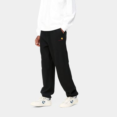 Verryttelyhousut Carhartt WIP American Script Sweat Pant Musta | I032328_89_XX, 4