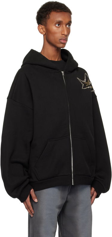 Huppari We11done We11done Meteor Zip Hoodie Musta | WD-TJ3-24-864-U-BK, 1