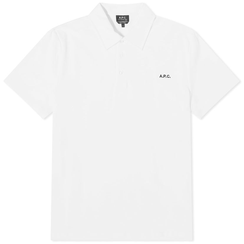 Poolopaita A.P.C. Carter Logo Polo Tee Valkoinen | COGWZ-H26342-AAB