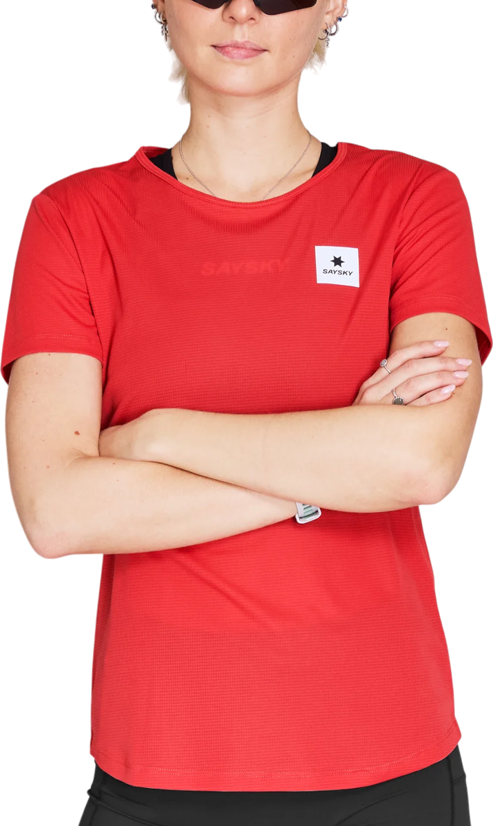 T-paita Saysky Saysky Reactive Flow T-Shirt Punainen | nwrss60c-1037